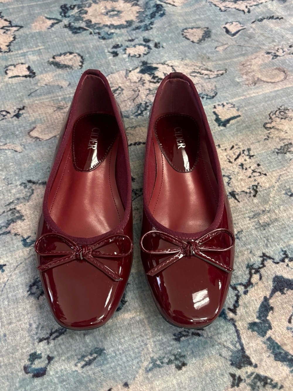 Cider Burgundy Patent Ballet Flat